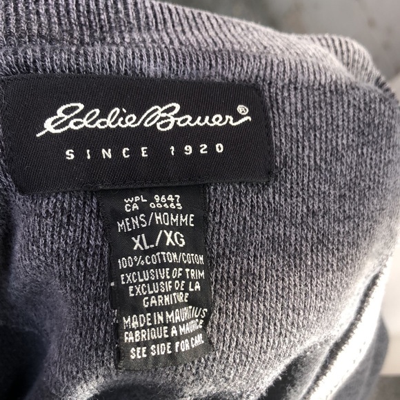 Eddie Bauer Gray Cotton Pullover - Picture 9 of 11